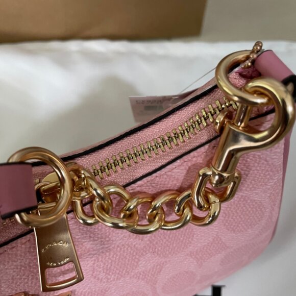 Coach Teri Shoulder Bag In Signature Canvas - Picture 12 of 12